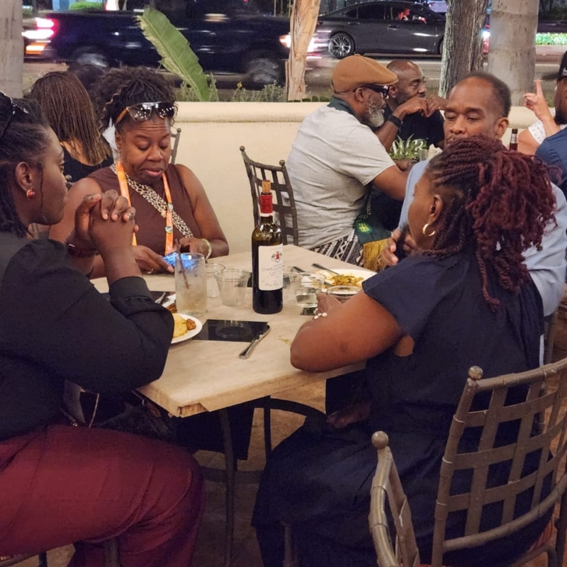 DELEGATES ENJOYING AT NIGERIA NIGHT PARTY IN ANAHEIM_ CALIFORNIA